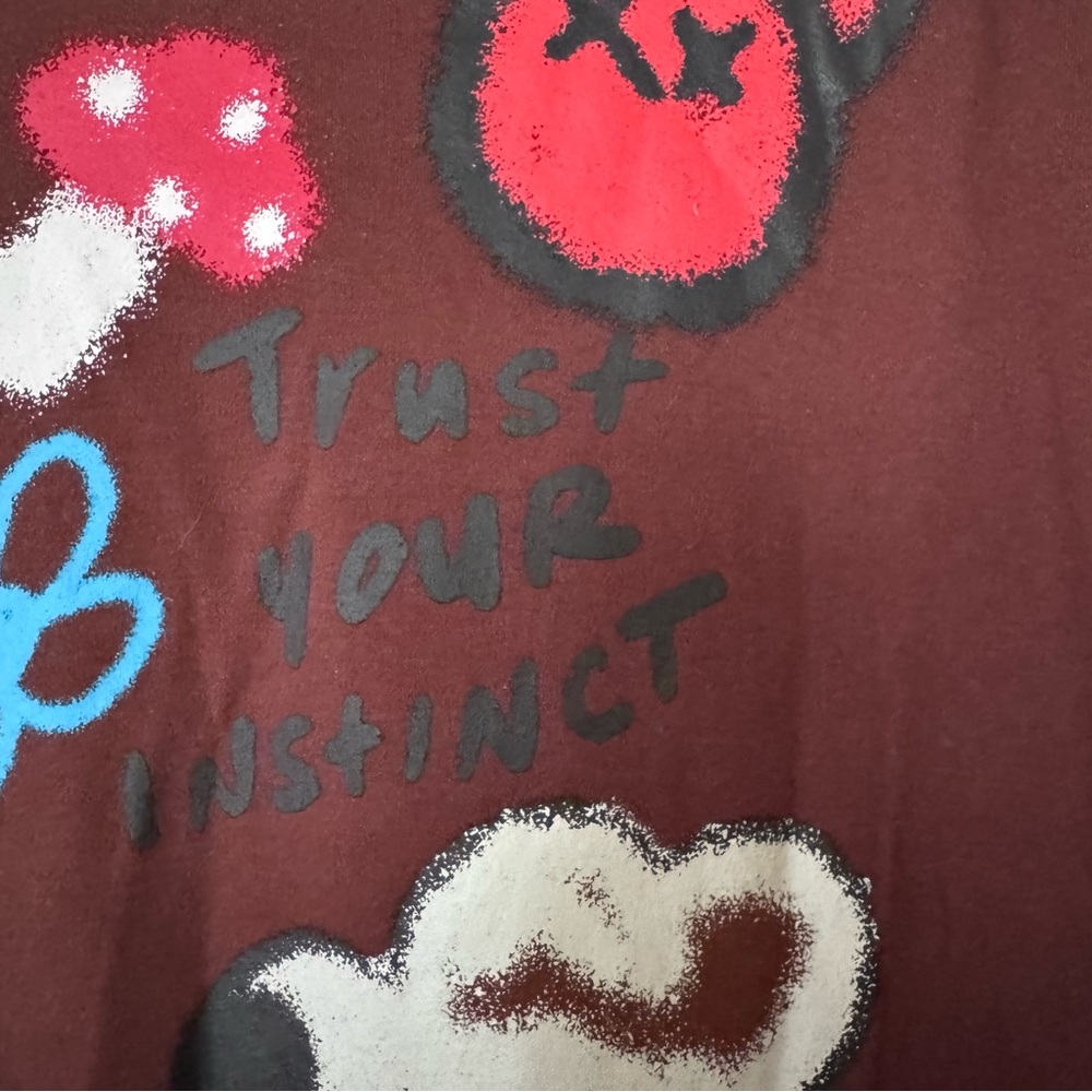 Brown Zuniga Graphic Long Sleeve Shirt Size L - Picture 9 of 15